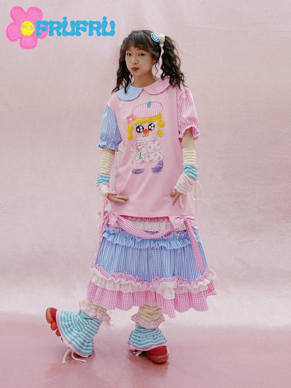 Frufru Gulu Y2K Lace Sweetheart Socks Sleeves Set 24cm