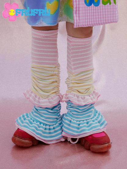Frufru Gulu Y2K Lace Sweetheart Socks Sleeves Set 24cm