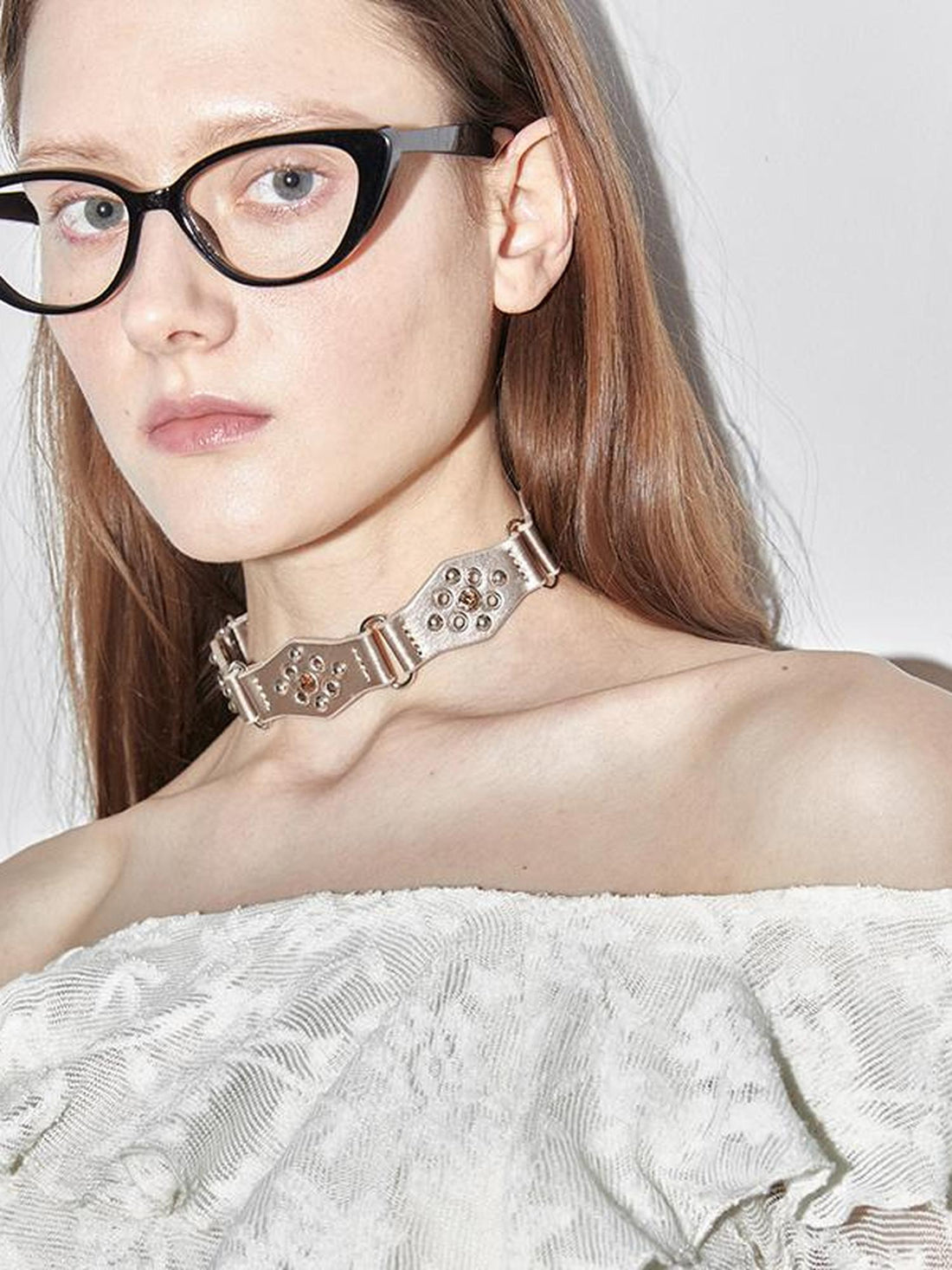 2th Desire Y2K Retro Choker Leather Collar Necklace