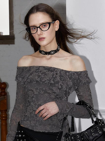 2th Desire Y2K Retro Choker Leather Collar Necklace