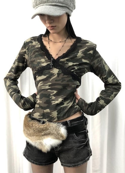 ang project Y2K Shibuya Girly Faux Fur Belt Accessories