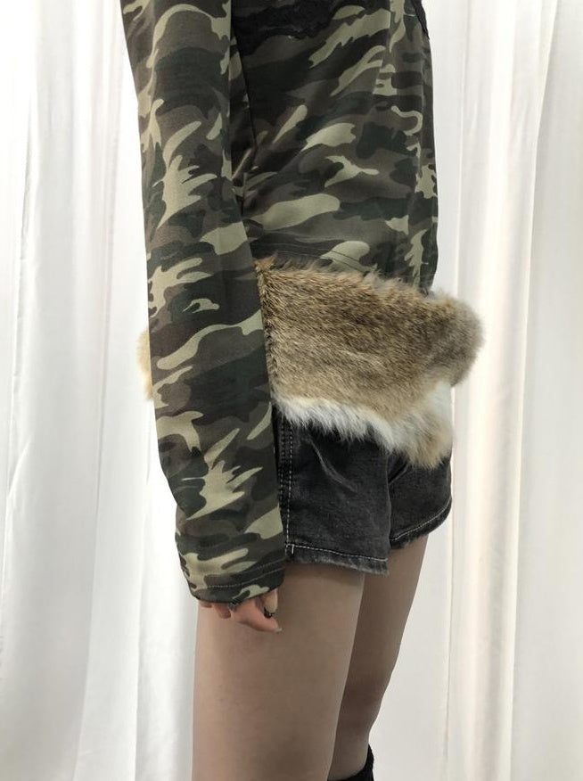 ang project Y2K Shibuya Girly Faux Fur Belt Accessories