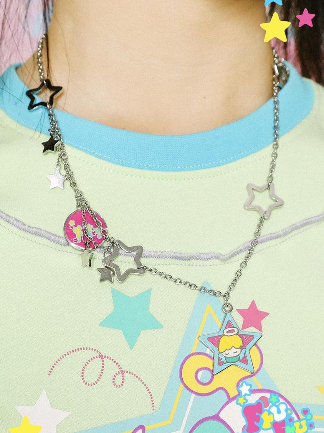 Frufru Gulu Y2k Angel Fun Cartoon Pendant Necklace