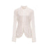 YOSHUYUKI_Beige_Pleated_Texture_Lace_Spliced_Open_Front_Vintage_Court_Women&