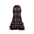 YOSHUYUKI_Black_Orange_Plaid_Vintage_A_Line_Women&