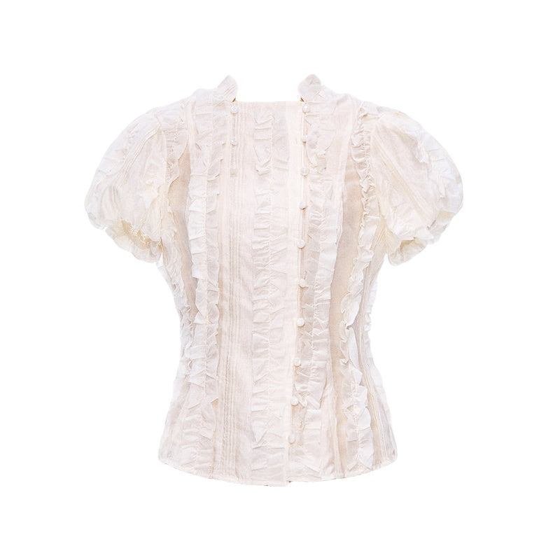 YOSHUYUKI_Cream_Jacquard_Vintage_Court_Women&