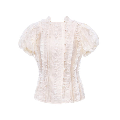 YOSHUYUKI_Cream_Jacquard_Vintage_Court_Women&