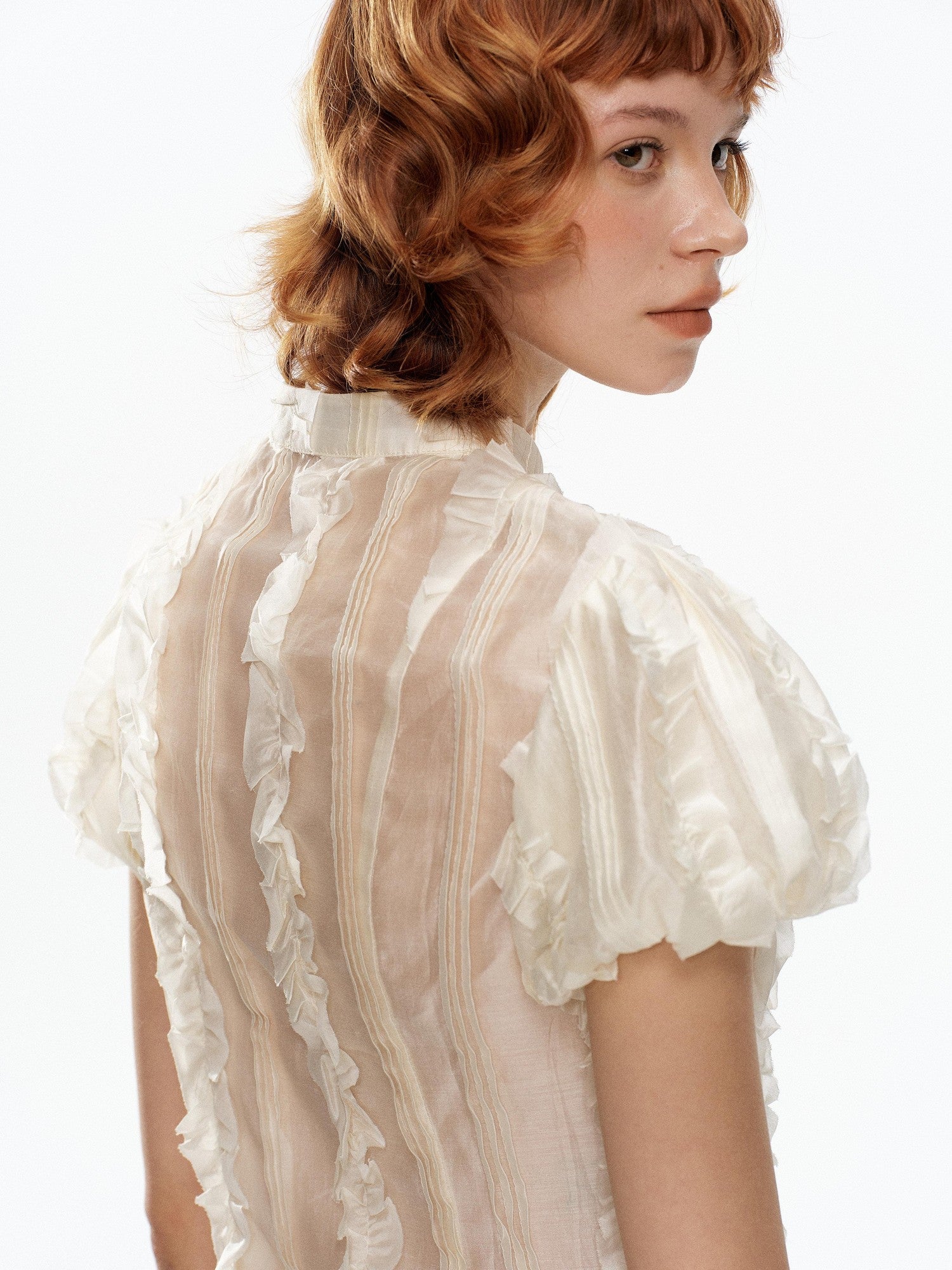 YOSHUYUKI Cream Jacquard Vintage Court Women&