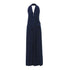 YOSHUYUKI_Deep_Blue_Draped_Halter_Sash_Lapel_Women&