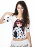 YOSHUYUKI_Diamond_Print_Raglan_Round_Neck_Women&