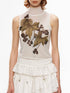 YOSHUYUKI_Grape_Botanical_Floral_Print_High_Neck_H_Silhouette_Women&