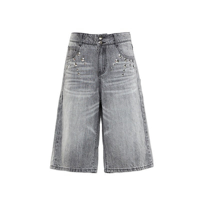 YOSHUYUKI_Light_Wash_Punk_Rivet_Straight_Leg_Natural_Waist_Button_Fly_Unisex_Grey_Jeans_MISSTT