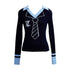 YOSHUYUKI_Navy_Jacquard_Cartoon_Print_Women&