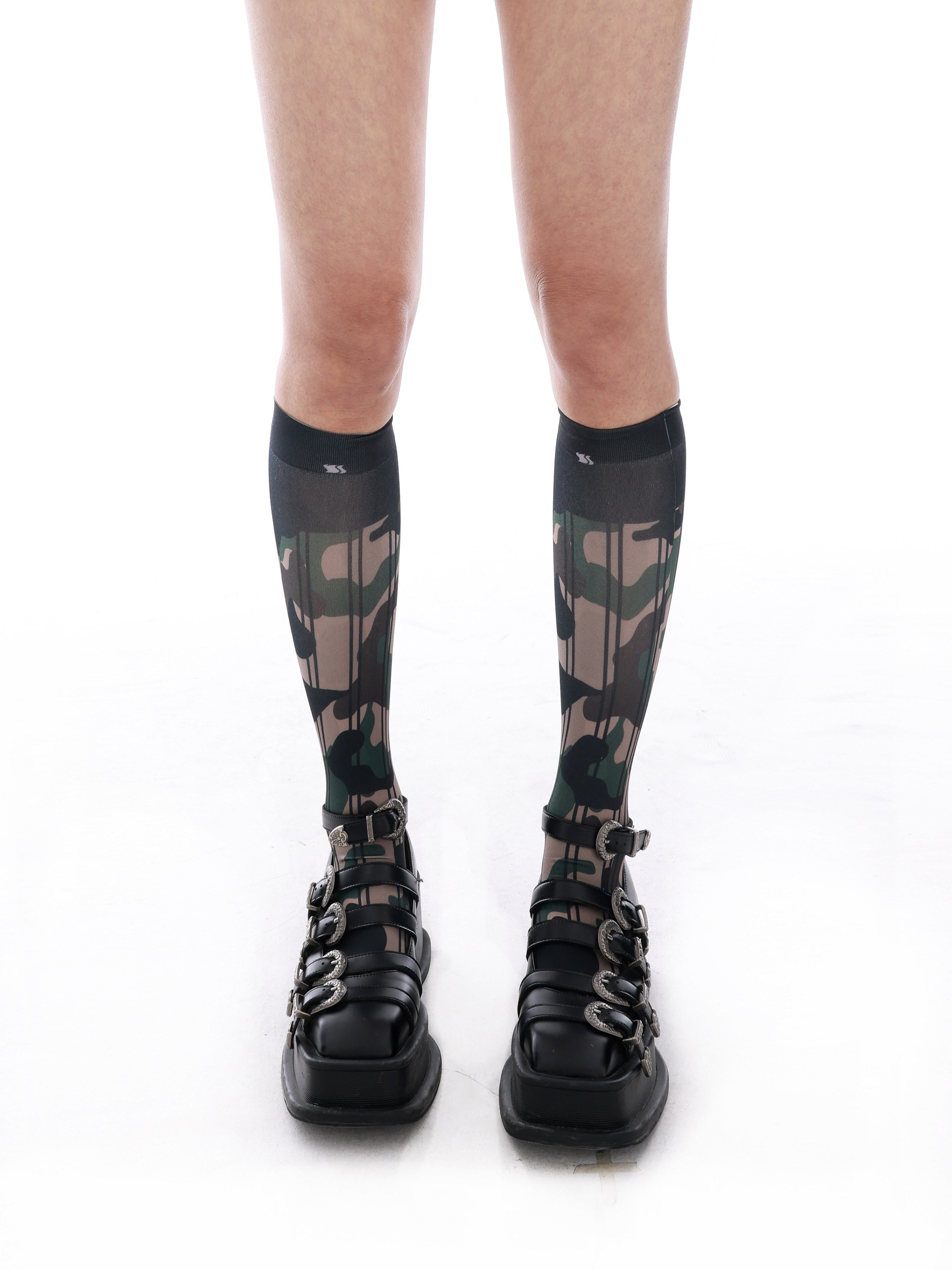 YOSHUYUKI_Original_Y2k_Versatile_Unique_Print_Mid_Calf_Women&
