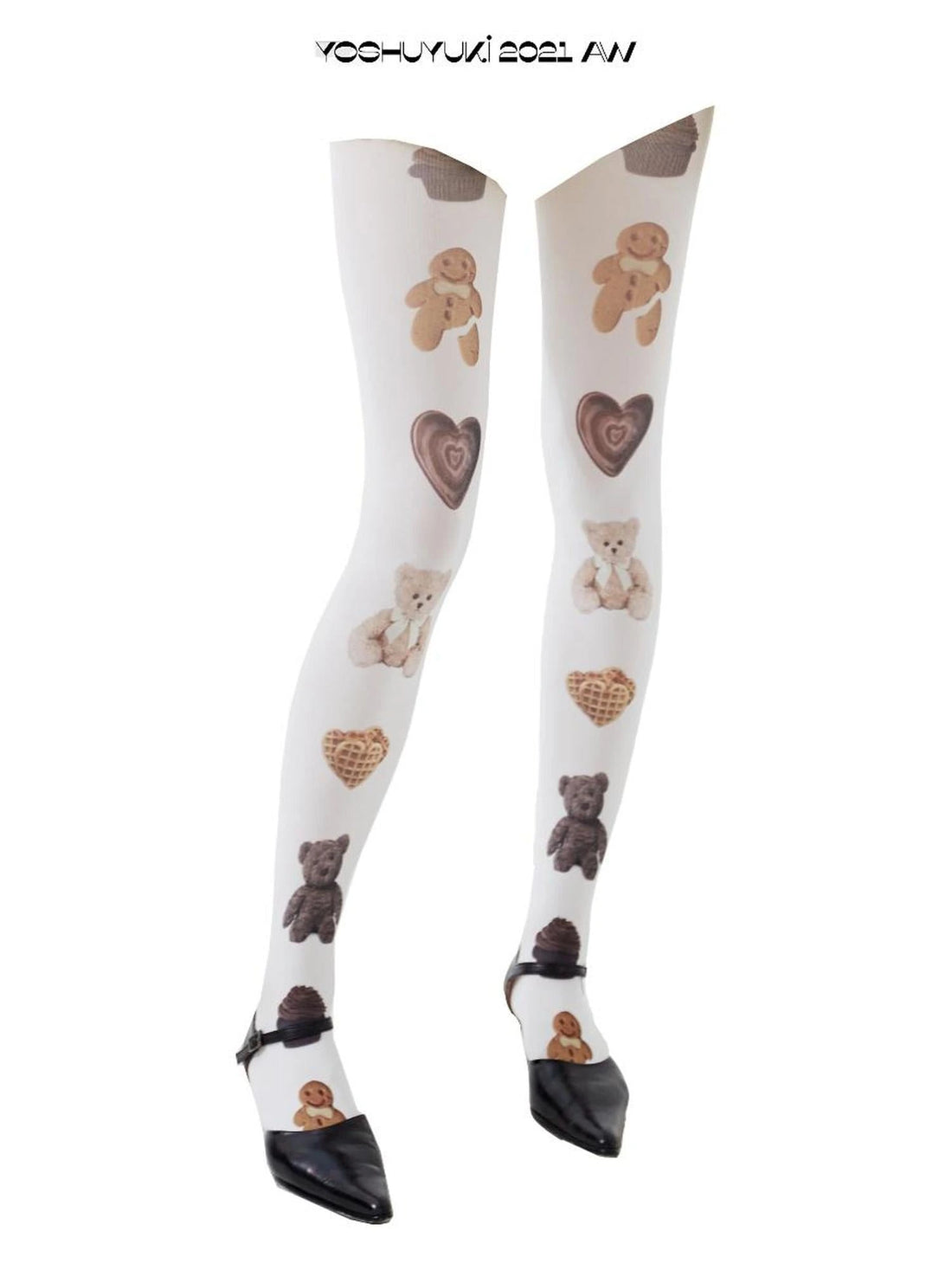 Sexy Colorful Print Opaque Tights 120d All Over Pattern