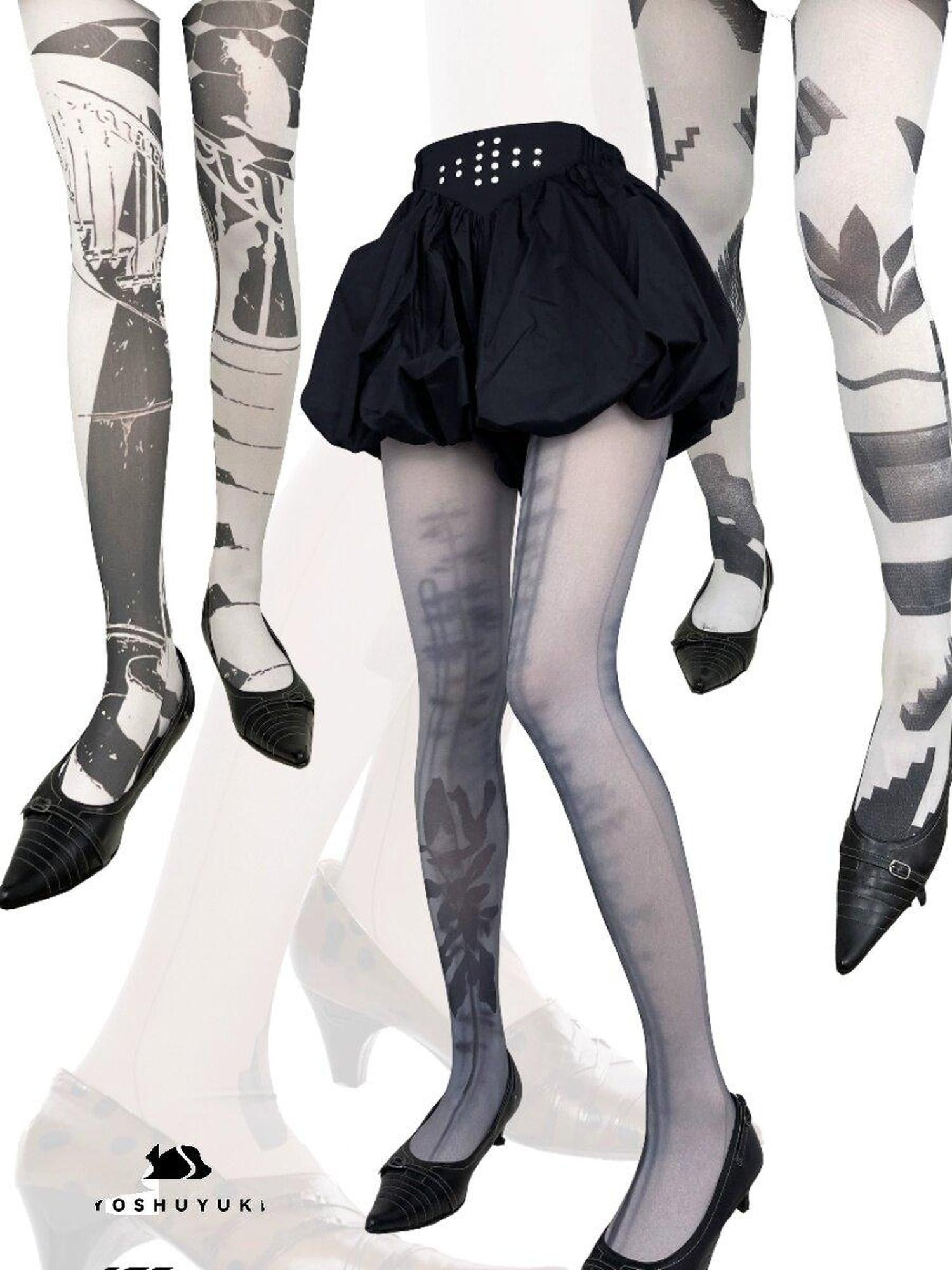 YOSHUYUKI Sexy Girl Print Slimming Distinctive Women&