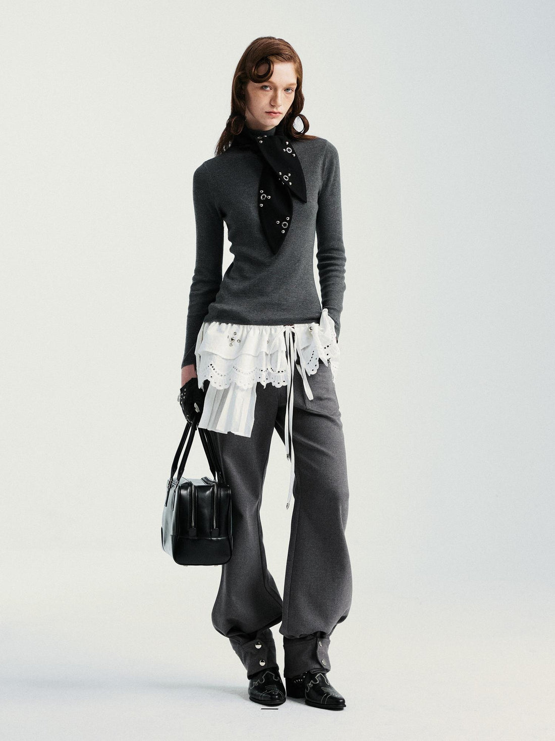 YOSHUYUKI Soft Pure Wool Seamless Slim Fit Casual Women Turtleneck Long Sleeve Sweater