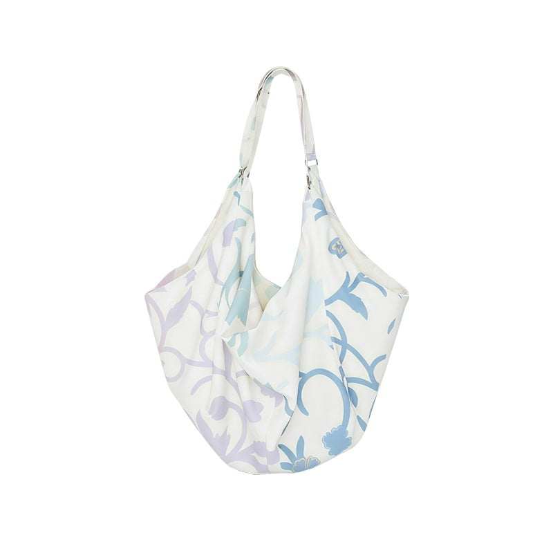 YOSHUYUKI_Square_Polka_Dot_Print_Metal_Chain_Strap_Tote_Women&