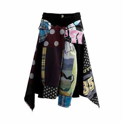 YOSHUYUKI_Statement_Deconstructed_Asymmetrical_Patchwork_Casual_Women_Printed_Midi_Skirt_MISSTT
