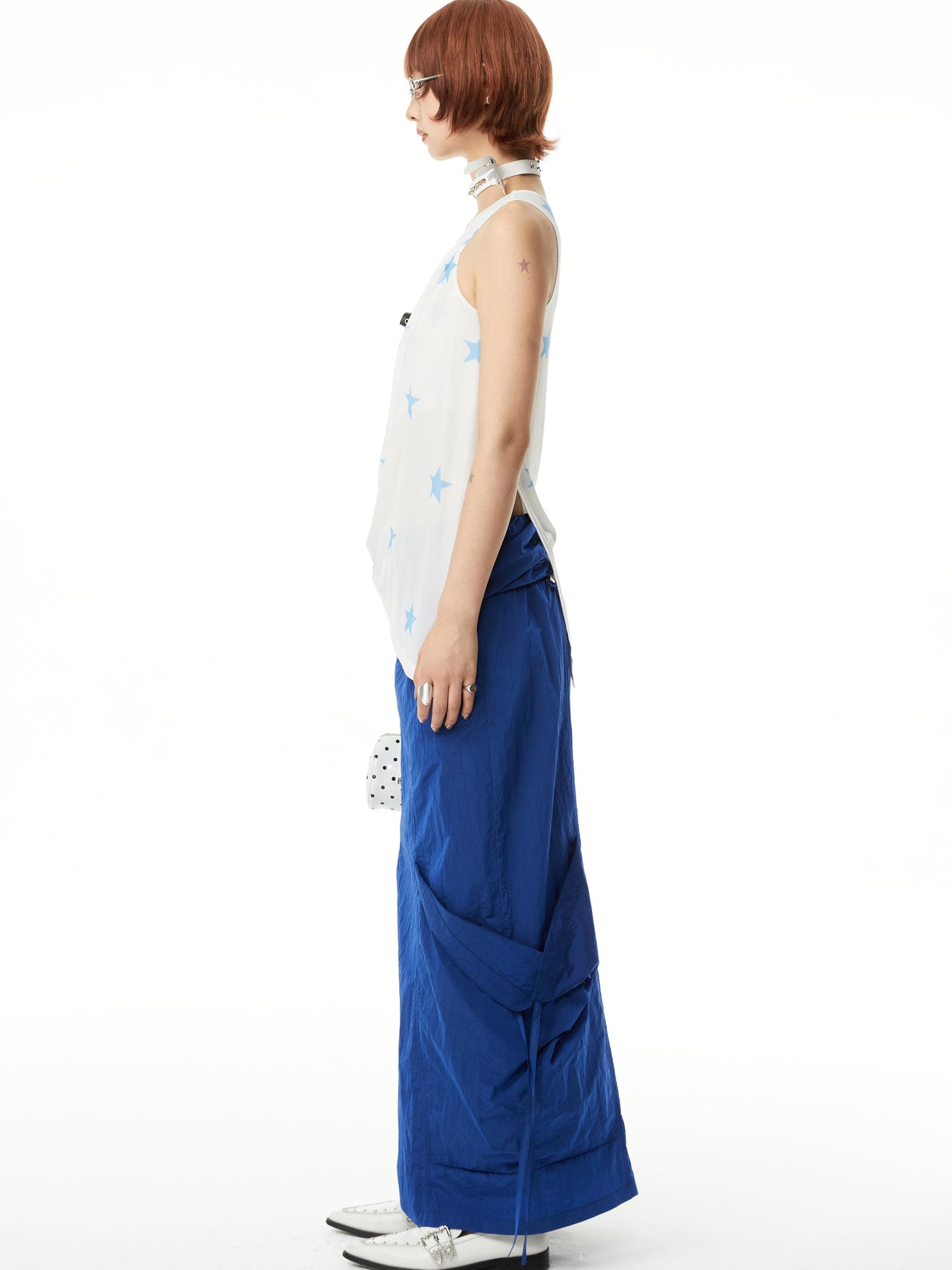 YOSHUYUKI Straight Leg Utility Skirt With Side Pockets