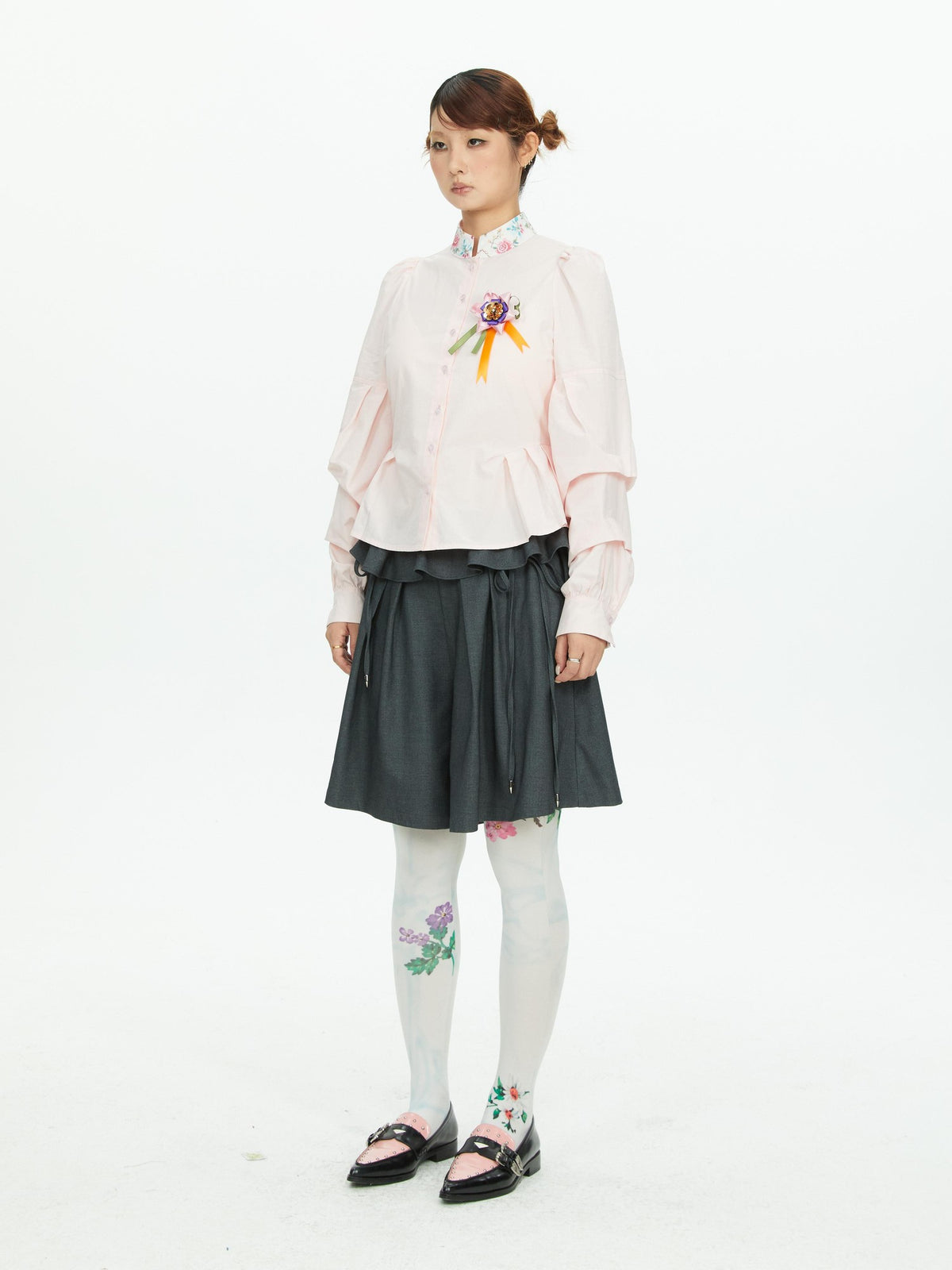 YOSHUYUKI Vintage Floral Print Women&