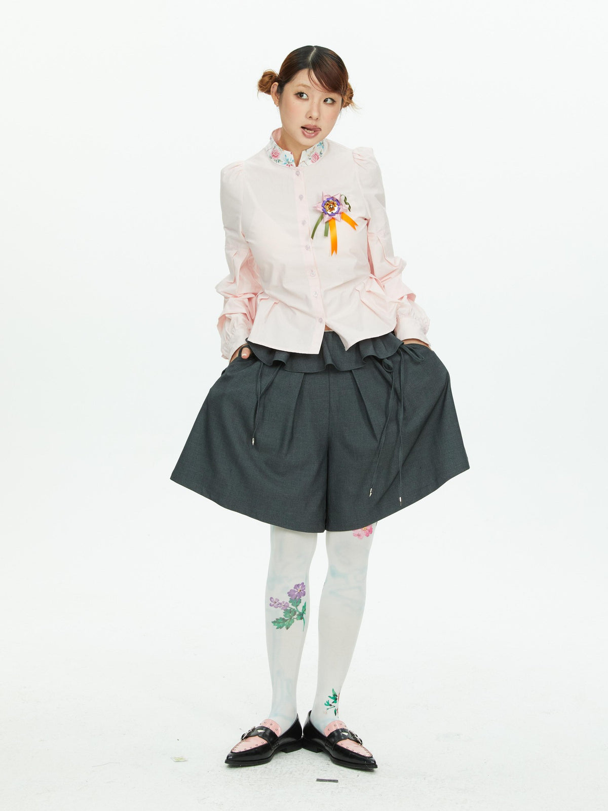YOSHUYUKI Vintage Floral Print Women&