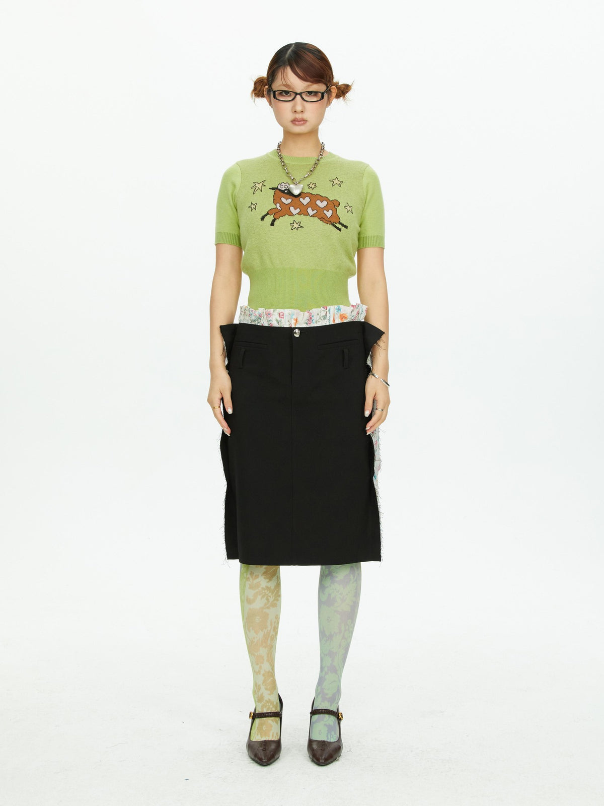 YOSHUYUKI Vintage Floral Print Women&