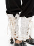 YOSHUYUKI White Lace Ribbon Tie Bow Detail Women&