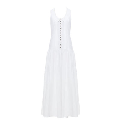 YOSHUYUKI_White_Low_Neck_Raglan_Tank_A_Line_Women&