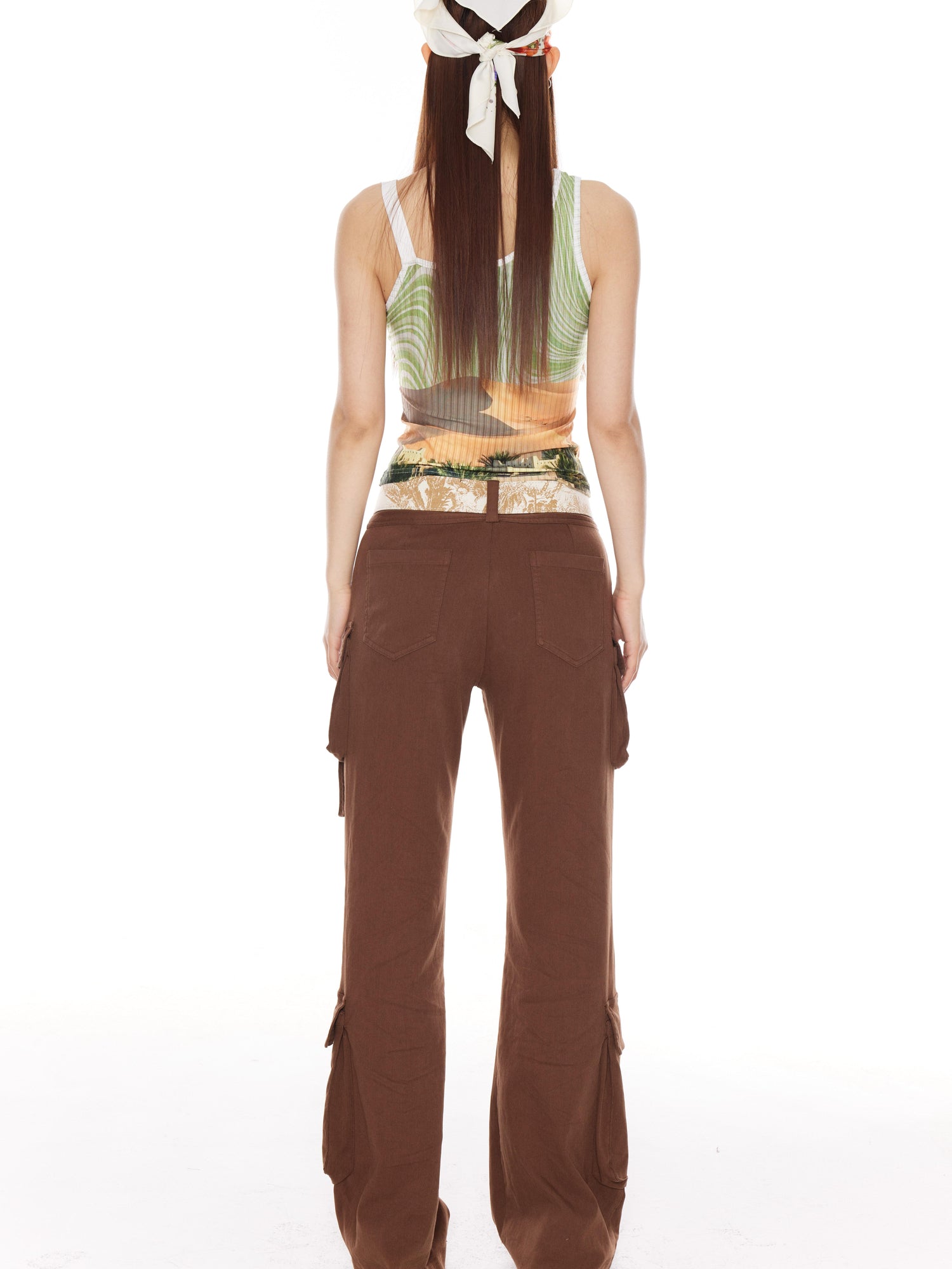 YOSHUYUKI Y2k Stripe Jacquard Slim Fit Vintage Vest