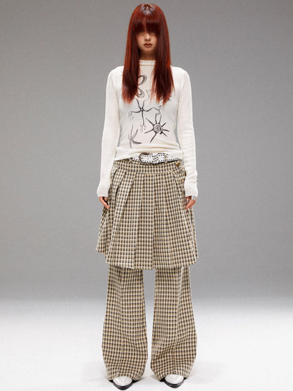 YOSHUYUKI  Island 2024 Fall Winter Hand Printed Wool Hoodie