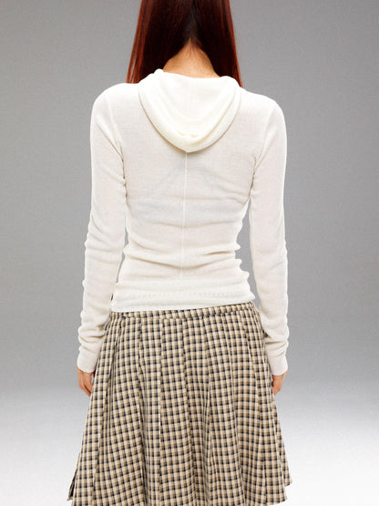 YOSHUYUKI  Island 2024 Fall Winter Hand Printed Wool Hoodie