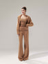 YZZI_HE_Almond_Brown_Striped_Lapel_Cropped_High_Waist_Women&