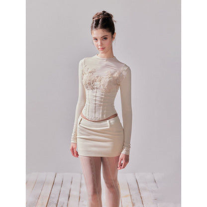 YZZI_HE_Almond_Lace_Slim_Fit_Round_Neck_Women&