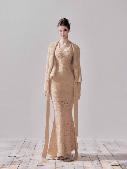 YZZI_HE_Amber_Openwork_Fishtail_Cardigan_Women&