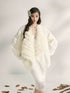 YZZI_HE_Apricot_Yellow_Fox_Fur_Collar_Mid_Length_Loose_Women&