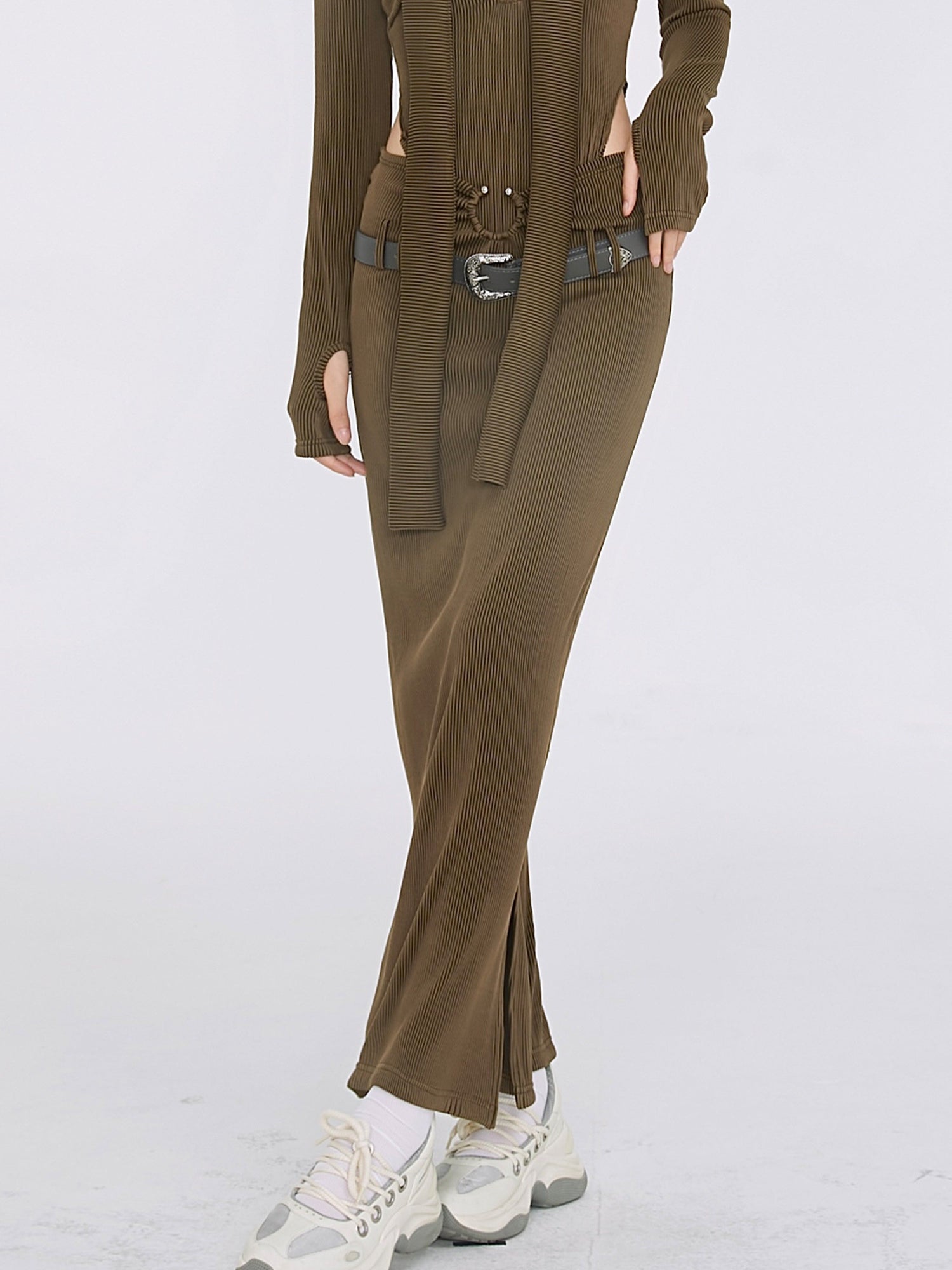 YZZI_HE_Cutout_V-neck_Long_Sleeve_Low_Waist_Bodycon_Women&