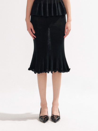 YZZI_HE_Hollow_Out_Halter_Ruffled_Short_Cardigan_Shirt_Women&