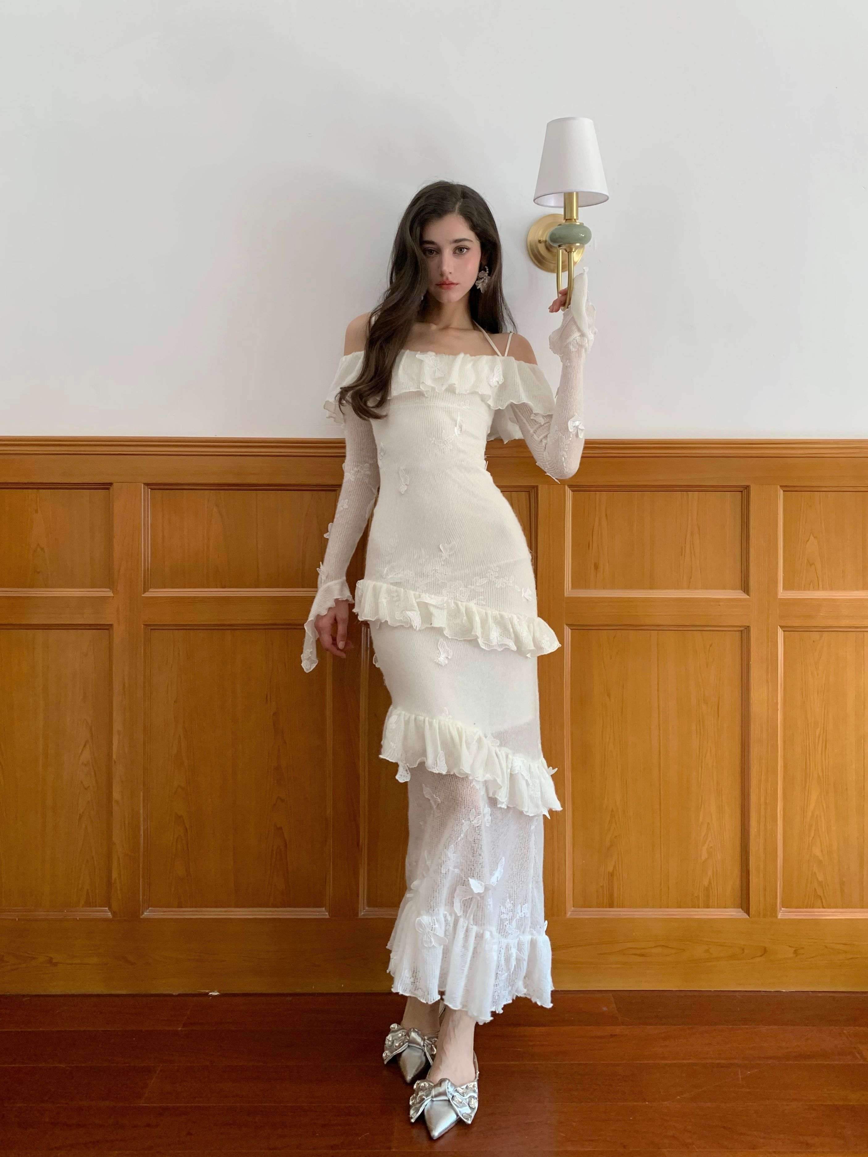 YZZI_HE_Knit_One_Shoulder_3d_Butterfly_Ruffle_Women&