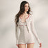 YZZI_HE_Lace_Knit_Cropped_Cardigan_Bustier_Jumpsuit_Women&