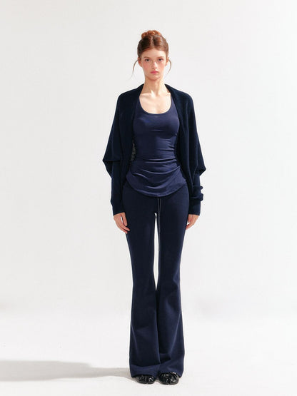 YZZI HE Low Waist Two Piece Solid Women&