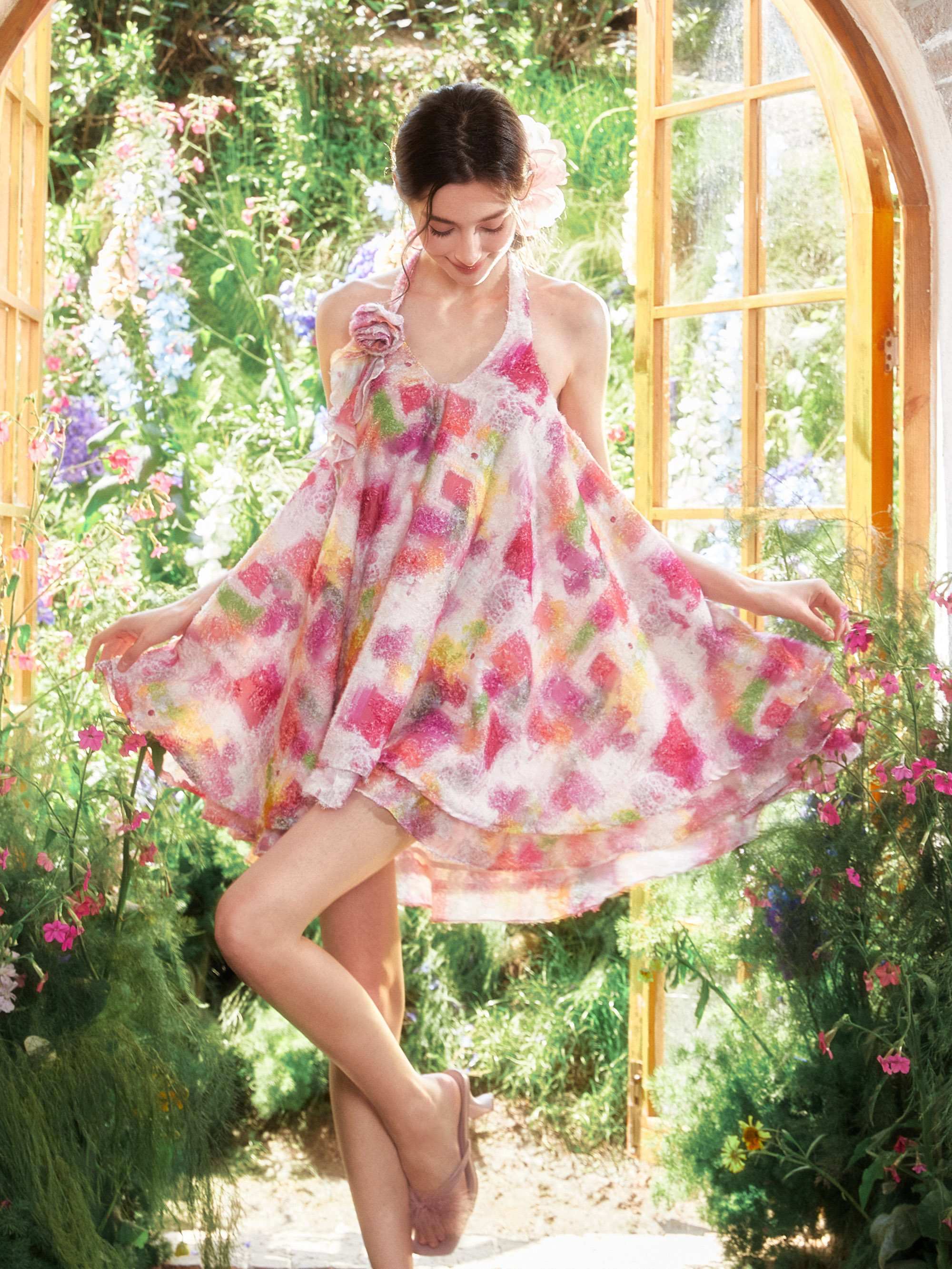 YZZI_HE_Neon_Oil_Painting_Ombre_Floral_Aline_Women&