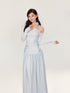 YZZI_HE_One_Shoulder_Waist_Ruching_Slim_Long_Sleeve_Women&