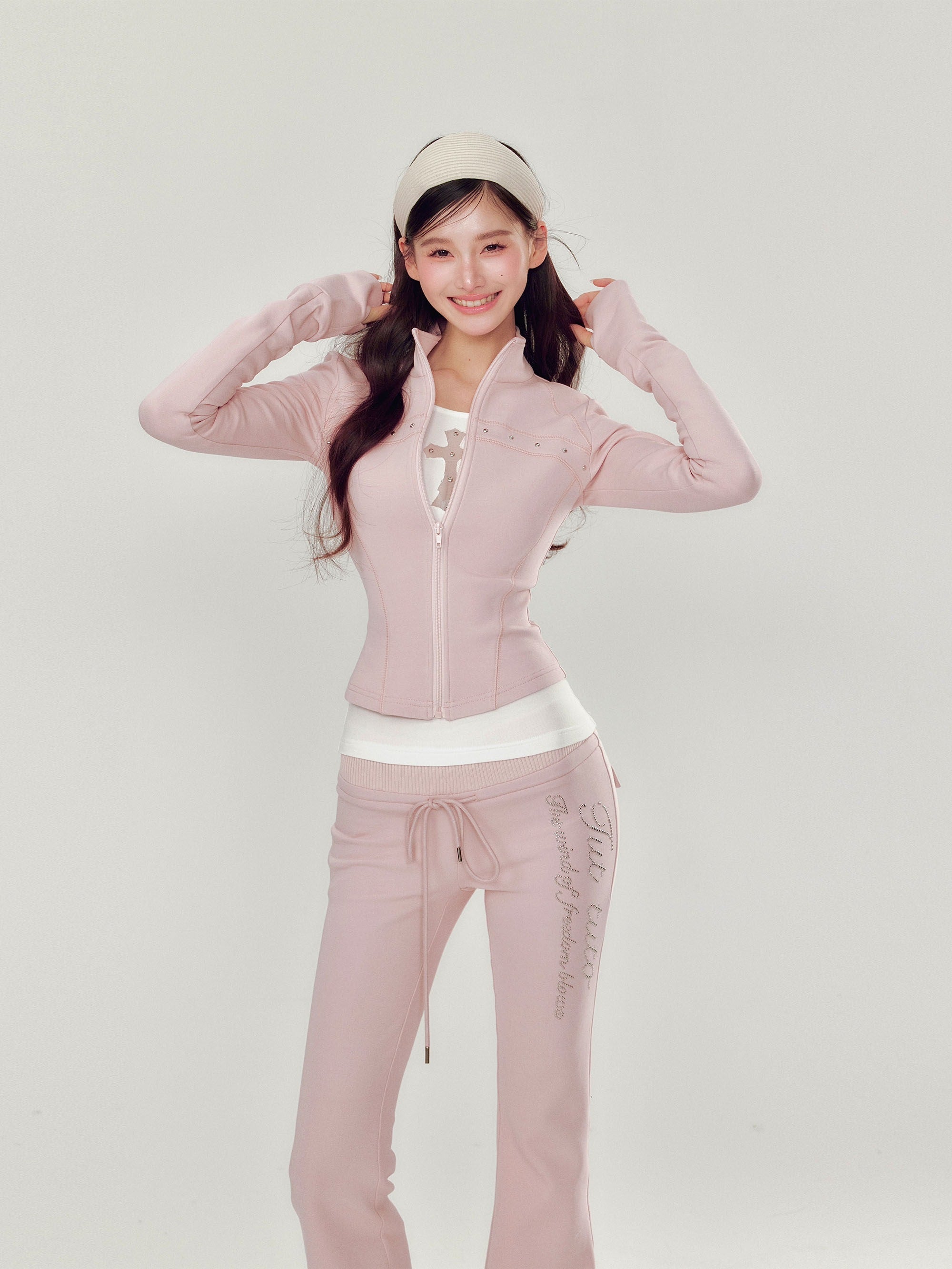YZZI_HE_Pink_Stand_Collar_Slim_Fit_Yoga_Zipper_Long_Sleeve_Women&