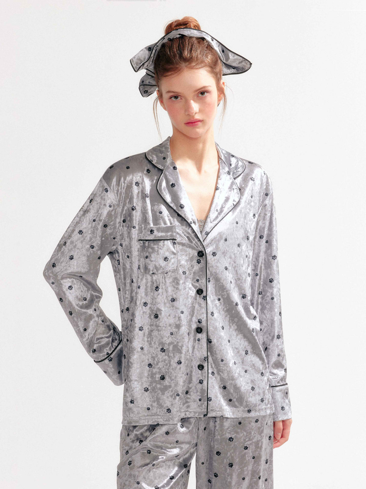 YZZI_HE_Polka_Dot_Satin_Lace_Up_Cami_Women&
