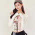 YZZI_HE_Puff_Sporty_Lace_Print_One_Shoulder_T_Shirt_Women&