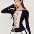 YZZI_HE_Puff_Sporty_Lace_Print_One_Shoulder_T_Shirt_Women&
