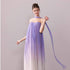 YZZI_HE_Purple_White_Ombre_Tulle_Flared_Women&