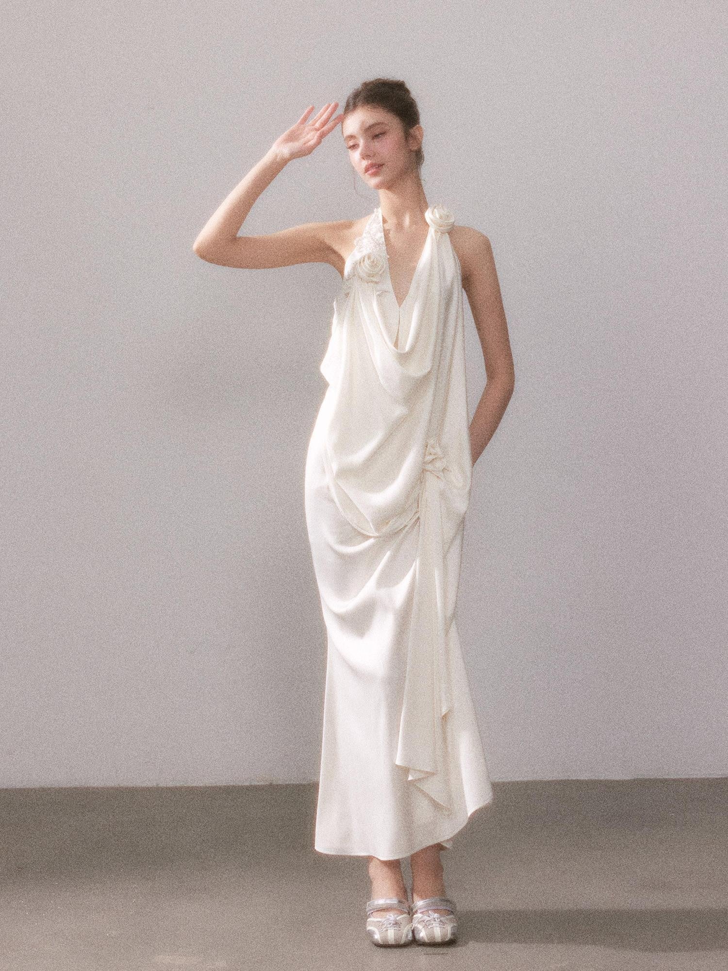 YZZI HE Shimmering Flowy Women&