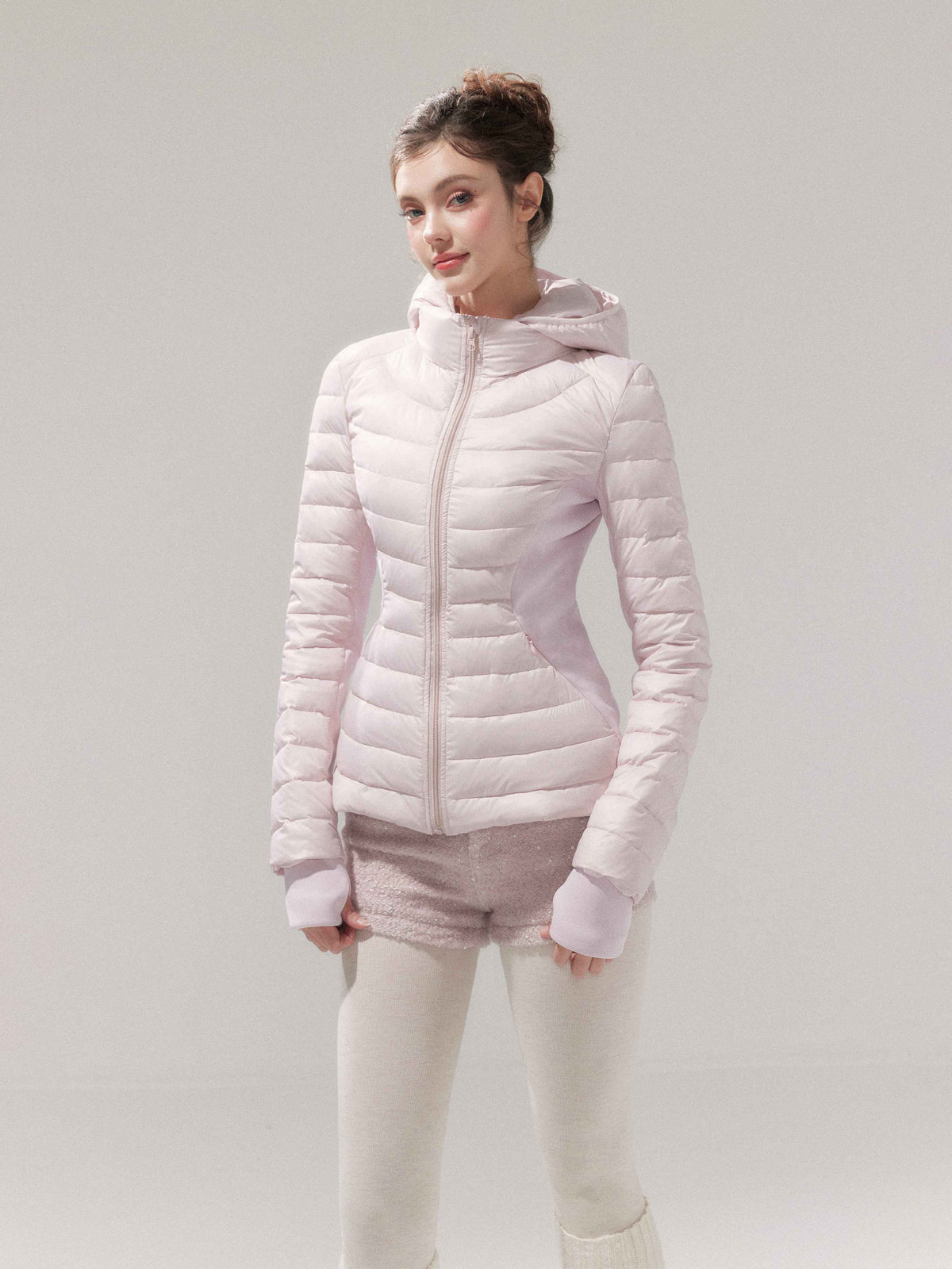 YZZI_HE_Striped_Patchwork_Slim_Fit_Stand_Collar_Women&